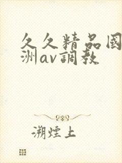 久久精品国产亚洲av调教封面