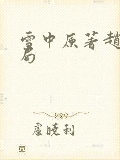 雪中原著赵楷结局封面