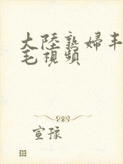 大陆熟妇丰满多毛视频