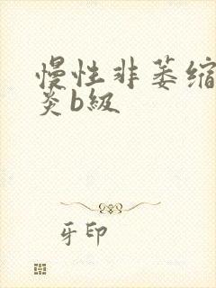 慢性非萎缩性胃炎b级