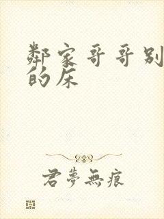 邻家哥哥别上我的床