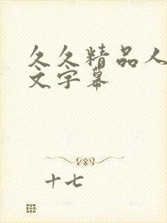 久久精品人妻中文字幕