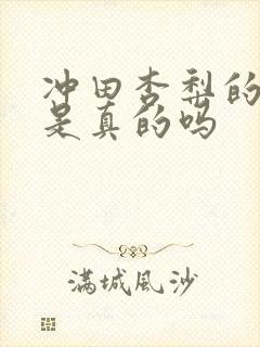 冲田杏梨的乳房是真的吗