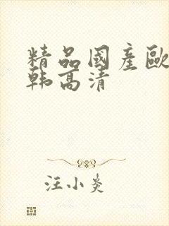 精品国产欧美日韩高清