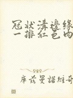 冠状沟边缘长暗一排红色肉疙瘩