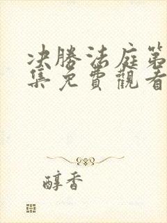 决胜法庭第40集免费观看封面