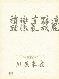 稍微有点凉肚子就胀气放屁