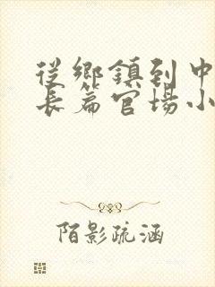 从乡镇到中央的长篇官场小说布衣封面