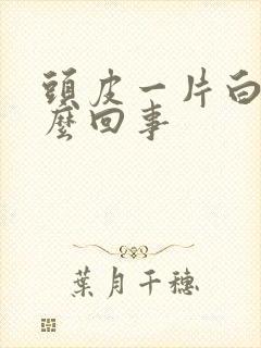 头皮一片白是怎么回事