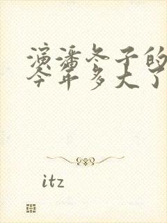 演潘冬子的演员今年多大了封面