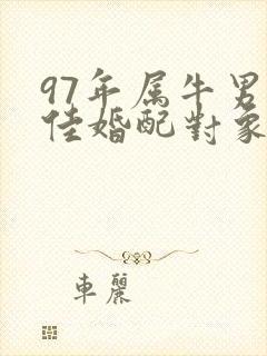 97年属牛男最佳婚配对象封面