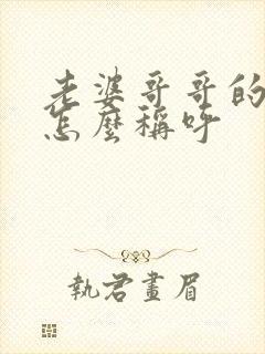 老婆哥哥的老婆怎么称呼封面