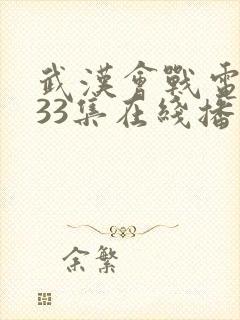 武汉会战电视剧33集在线播放