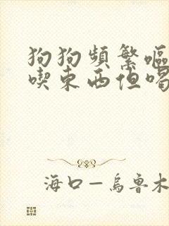 狗狗频繁呕吐不吃东西但喝水