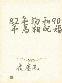 82年狗和90年马相配婚姻如何