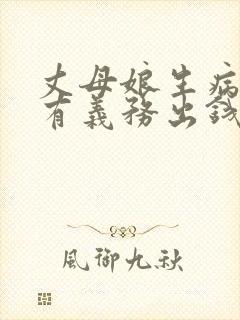 丈母娘生病女婿有义务出钱吗