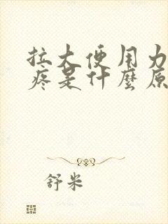 拉大便用力肚子疼是什么原因