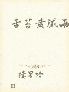 舌苔黄腻两边厚