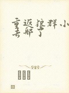 重返狼群小不点去哪了封面