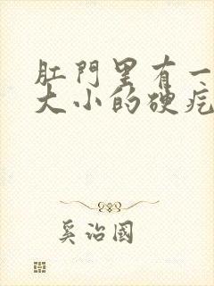 肛门里有一黄豆大小的硬疙瘩