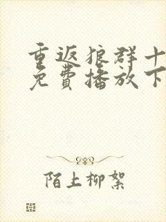 重返狼群十二集免费播放下载