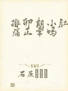 排卵期小肚子疼痛正常吗