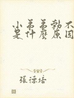 小弟弟勃不起来是什么原因封面