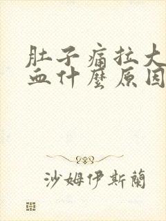 肚子痛拉大便出血什么原因