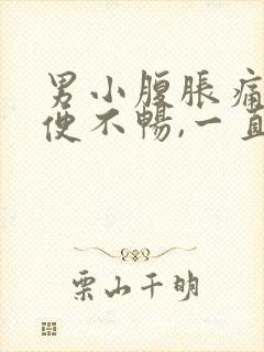 男小腹胀痛,小便不畅,一直有尿感