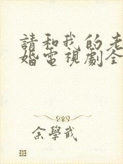 请和我的老公结婚电视剧全集免费观看封面