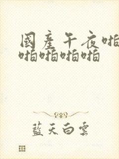 国产午夜啪啪啪啪啪啪啪