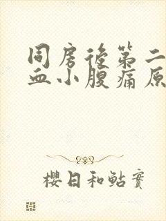 同房后第二天出血小腹痛原因