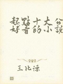 起点十大公认最好看的小说封面