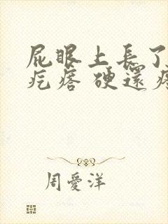 屁眼上长了一个疙瘩 硬还疼封面