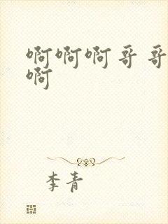 啊啊啊哥哥好爽啊封面