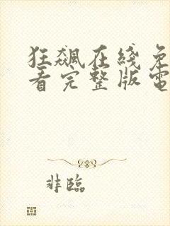 狂飙在线免费观看完整版电视剧