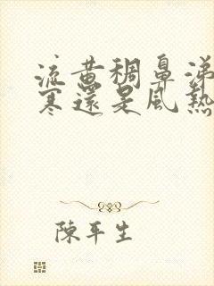 流黄稠鼻涕是风寒还是风热封面