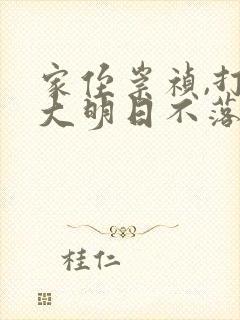 家侄崇祯,打造大明日不落全本免费下载