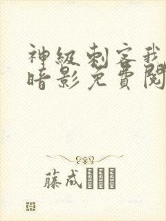 神级刺客我即是暗影免费阅读漫画