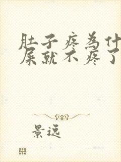 肚子疼为什么拉屎就不疼了封面