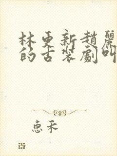 林更新赵丽颖演的古装剧叫什么封面