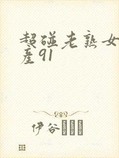 超碰老熟女阿国产91