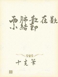 两肺散在数个微小结节