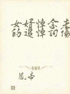 女婿悼念老丈人的追悼词伤感