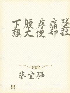 下腹疼痛坠胀总想大便却拉不出来