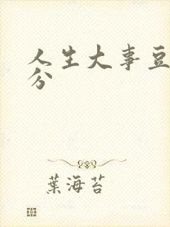 人生大事豆瓣评分