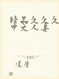 精品久久久久久中文人妻