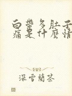 白带多肚子有点痛是什么情况