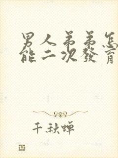 男人弟弟怎样才能二次发育封面