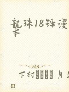 龙珠18号漫画本封面